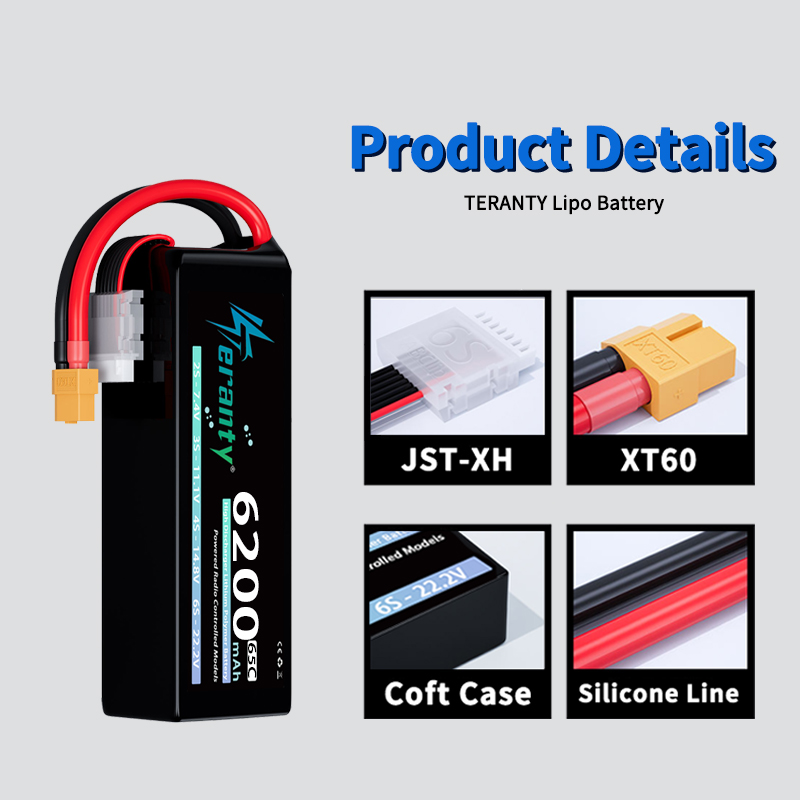 Baterai Lipo TERANTY 6S 6200mA - Drone Racing Battery ulasan dan harga