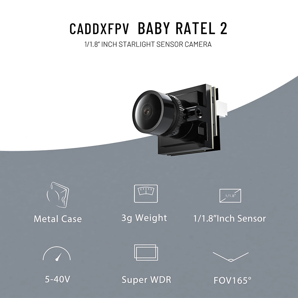CADDX Kamera Micro FPV Ratel 2 - Drone Racing Camera ulasan dan harga